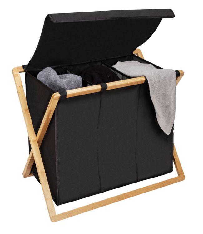 Produktbild: W&auml;schesammler Trio Mod. Ecori, Bambus, recyceltes Polyester