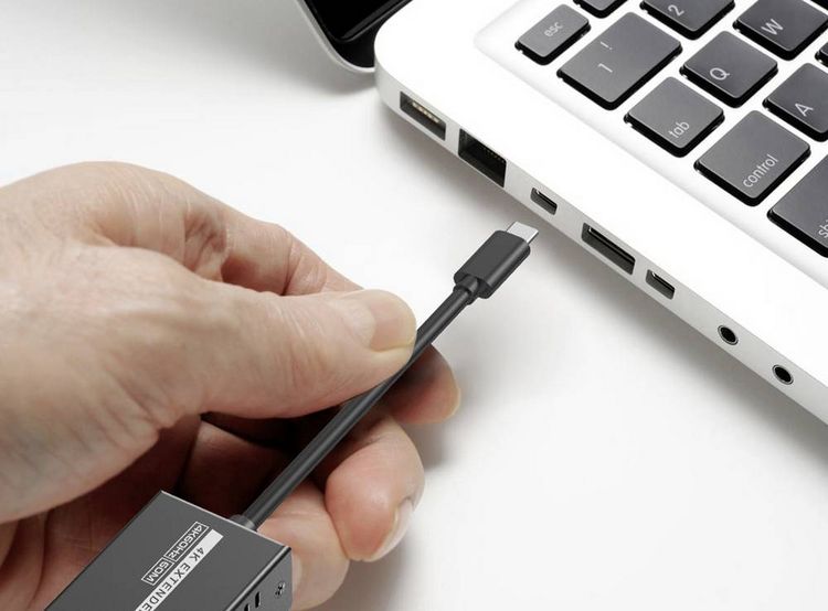 Produktbild: SpeaKa Professional SP-TPCE-500 USB-C&reg; (DP Alt Mode) HDMI Extender &uuml;ber Netzwerkkabel RJ45 60 m