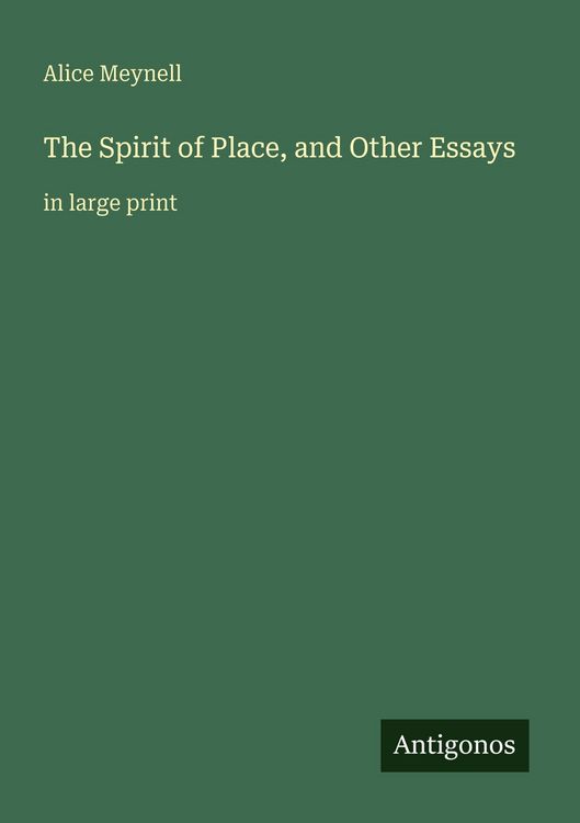 Produktbild: The Spirit of Place, and Other Essays