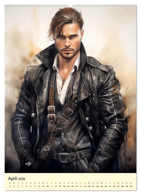 Produktbild: Steampunk Boys. Verwegene M&auml;nnlichkeit (hochwertiger Premium Wandkalender 2026 DIN A2 hoch), Kunstdruck in Hochglanz