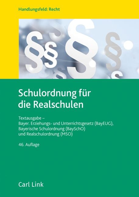 Produktbild: Schulordnung f&uuml;r die Realschulen