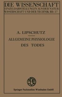 Produktbild: Allgemeine Physiologie des Todes