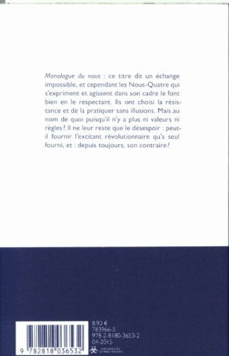 Produktbild: Monologue du nous