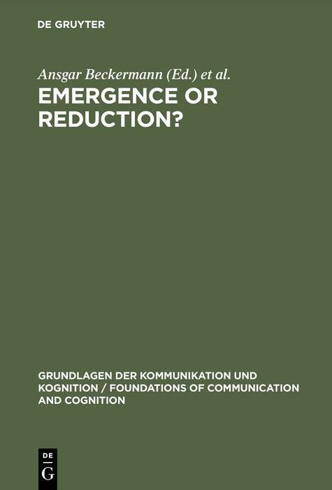 Produktbild: Emergence or Reduction?