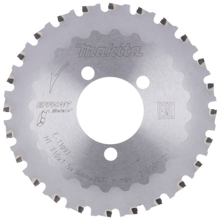 Produktbild: Makita E-11097 Kreiss&auml;geblatt 110 x 34 x 1.5 mm Z&auml;hneanzahl: 24 1 St.
