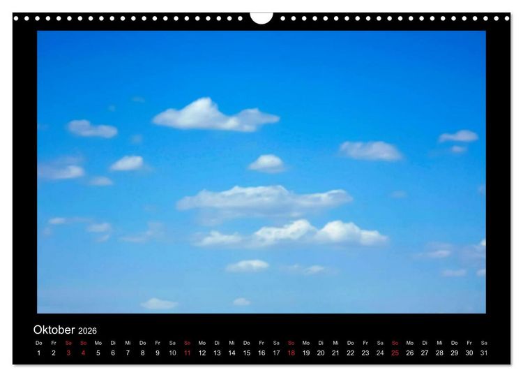 Produktbild: Wolkenbilder (Wandkalender 2026 DIN A3 quer), CALVENDO Monatskalender