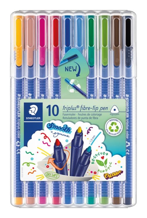 Produktbild: STAEDTLER triplus color 323 Fasermaler, 10er Set, 323 SB10
