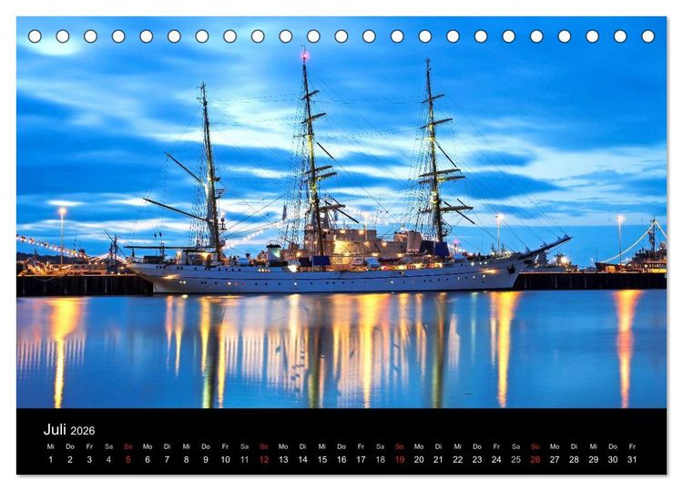 Produktbild: Malerische Kieler F&ouml;rde (Tischkalender 2026 DIN A5 quer), CALVENDO Monatskalender