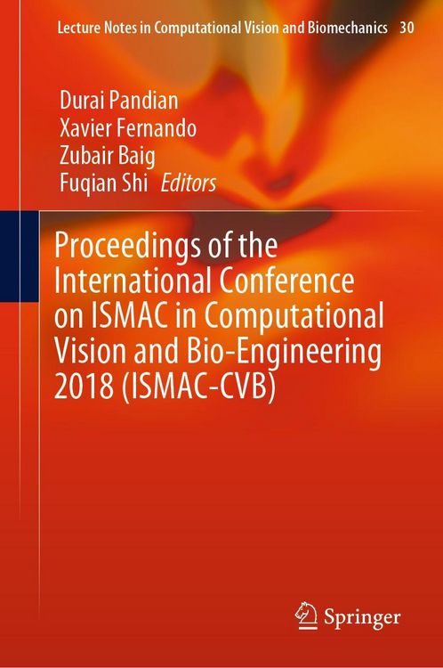 Produktbild: Proceedings of the International Conference on ISMAC in Computational Vision and Bio-Engineering 2018 (ISMAC-CVB)