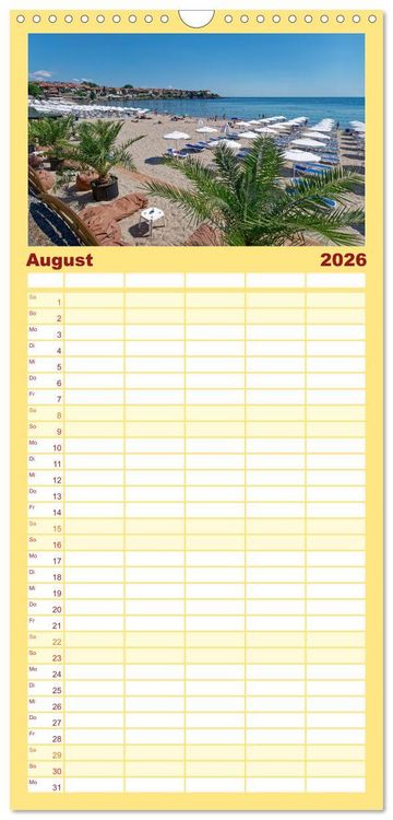 Produktbild: Familienplaner 2026 - Bulgarien. Berge und Meer. mit 5 Spalten (Wandkalender, 21 x 45 cm) CALVENDO