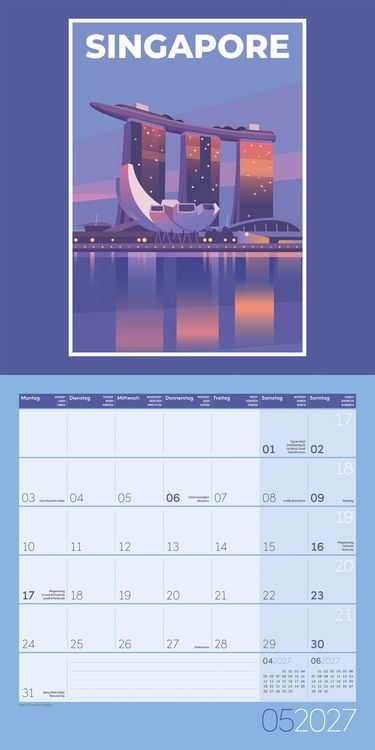 Produktbild: Vintage Voyage Kalender 2027 - 30x30 - Art12