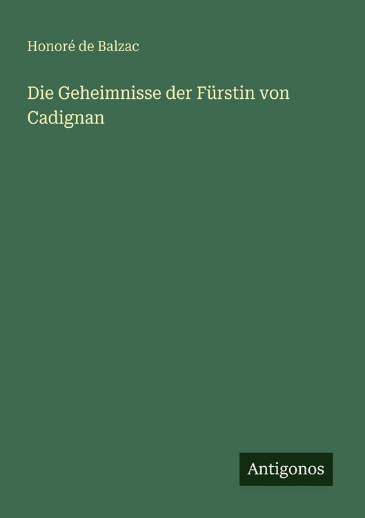 Produktbild: Die Geheimnisse der F&uuml;rstin von Cadignan