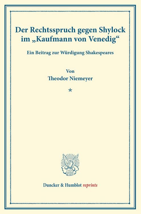Produktbild: Der Rechtsspruch gegen Shylock im "Kaufmann von Venedig".