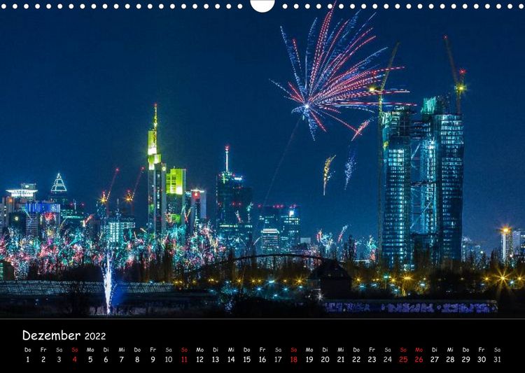 Produktbild: Frankfurt am Main Skylights (Wandkalender 2022 DIN A3 quer)
