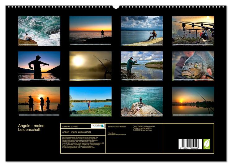 Produktbild: Angeln - meine Leidenschaft (hochwertiger Premium Wandkalender 2026 DIN A2 quer), Kunstdruck in Hochglanz