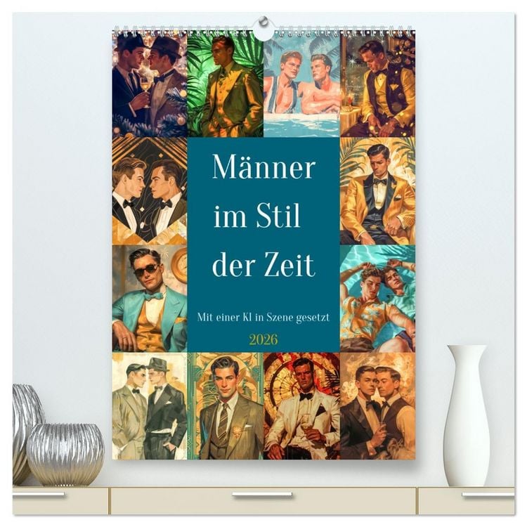 Produktbild: M&auml;nner im Stil der Zeit (hochwertiger Premium Wandkalender 2026 DIN A2 hoch), Kunstdruck in Hochglanz