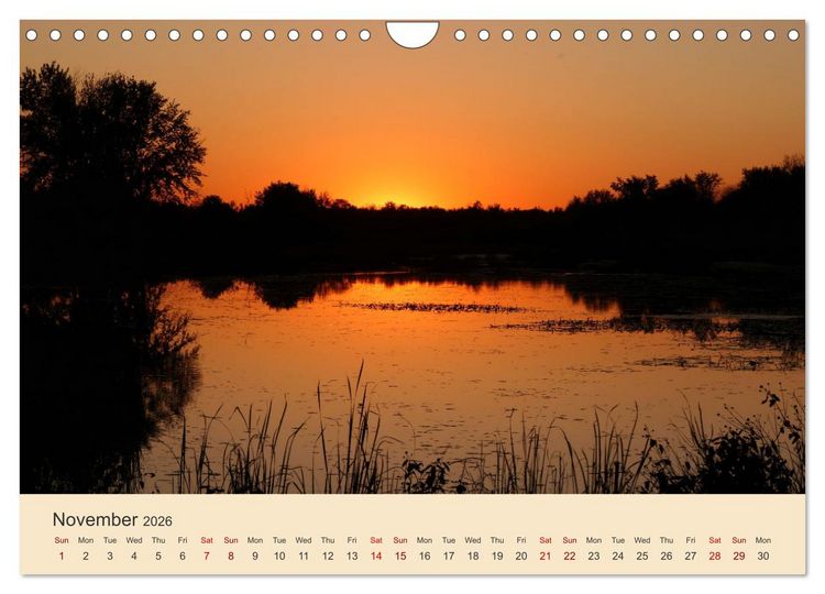 Produktbild: World sunsets (Wall Calendar 2026 DIN A4 landscape), CALVENDO 12 Month Wall Calendar