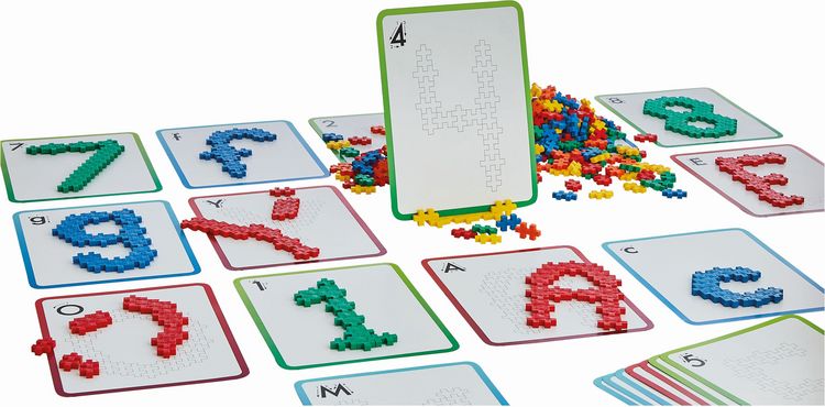 Produktbild: PLUS PLUS - 600 Kreativ Bausteine ABC & 123