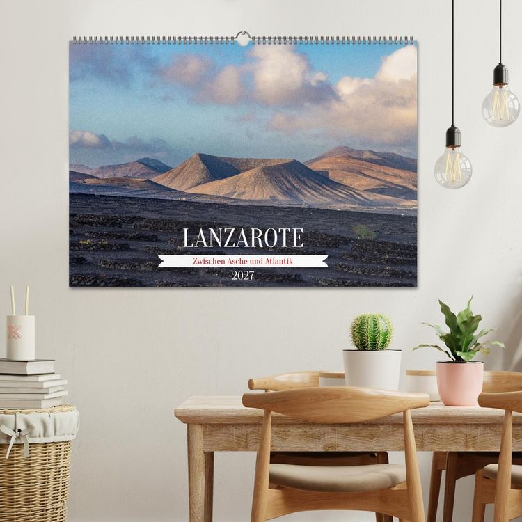 Produktbild: Lanzarote - Zwischen Asche und Atlantik (Wandkalender 2027 DIN A2 quer), CALVENDO Monatskalender