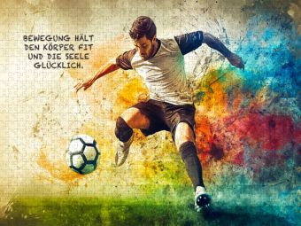 Produktbild: CALVENDO Puzzle Ein Motiv aus dem Kalender Fu&szlig;ball und Motivation | 1000 Teile Lege-Gr&ouml;&szlig;e 64x48cm Foto-Puzzle f&uuml;r gl&uuml;ckliche Stunden