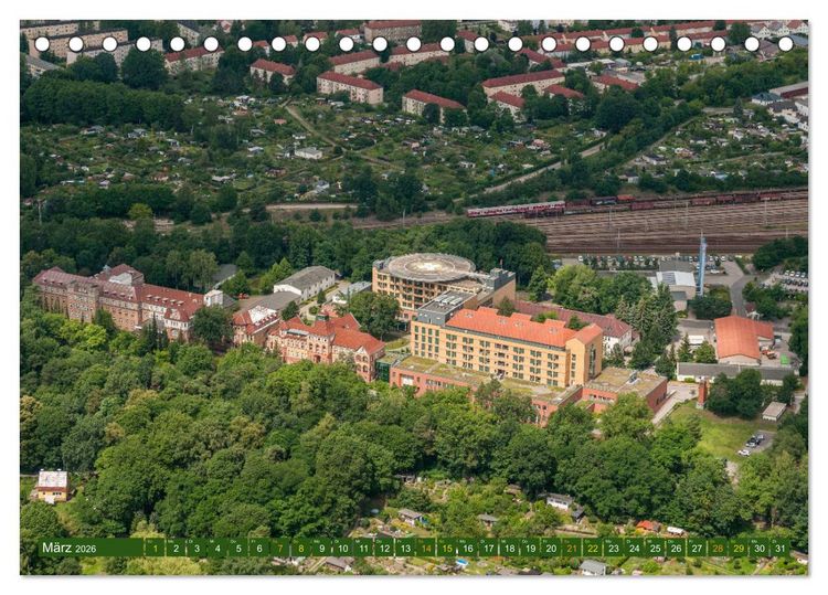 Produktbild: Eberswalde in Luftbildern (Tischkalender 2026 DIN A5 quer), CALVENDO Monatskalender
