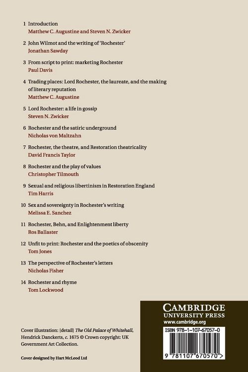 Produktbild: Lord Rochester in the Restoration World