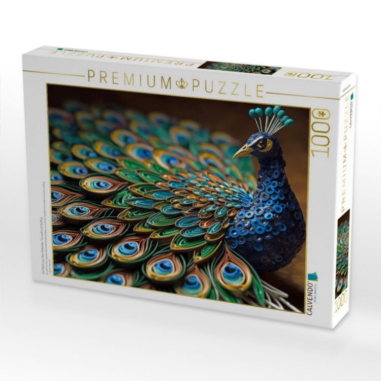 Produktbild: CALVENDO Puzzle Ein Motiv aus dem Kalender Tierwelt mit Quilling | 1000 Teile Lege-Gr&ouml;&szlig;e 64x48cm Foto-Puzzle f&uuml;r gl&uuml;ckliche Stunden