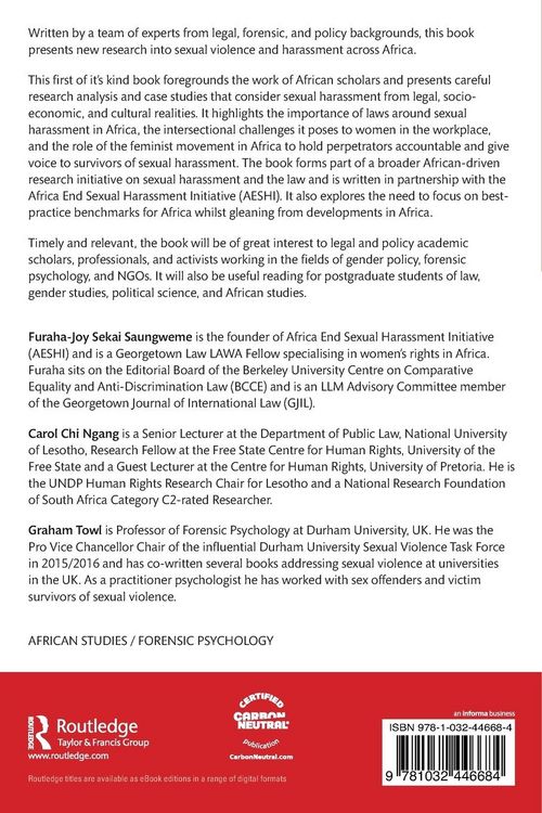 Produktbild: Sexual Harassment and the Law in Africa