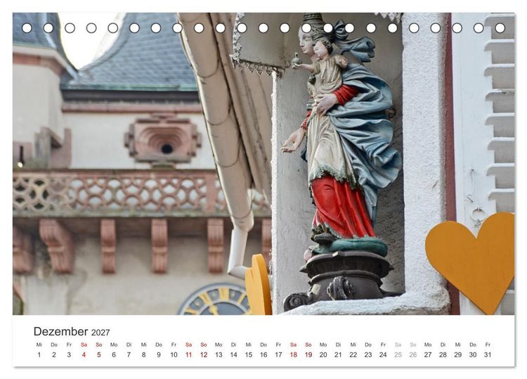 Produktbild: Elsass - von Stra&szlig;burg bis Colmar, zwischen Rhein und Vogesen (Tischkalender 2027 DIN A5 quer), CALVENDO Monatskalender