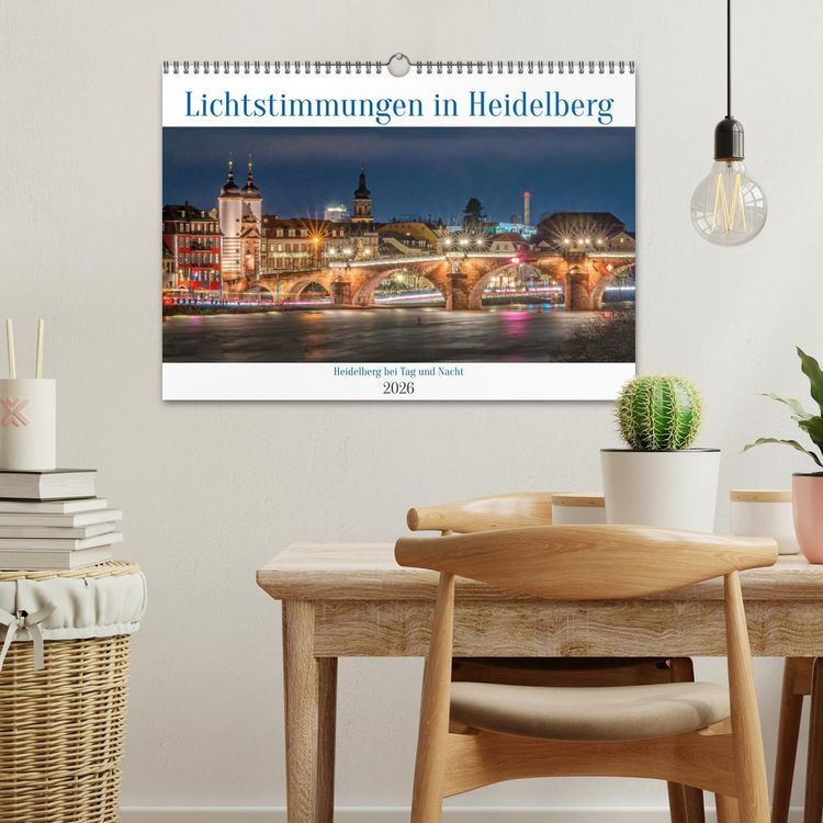 Produktbild: Lichtstimmungen in Heidelberg (Wandkalender 2026 DIN A3 quer), CALVENDO Monatskalender