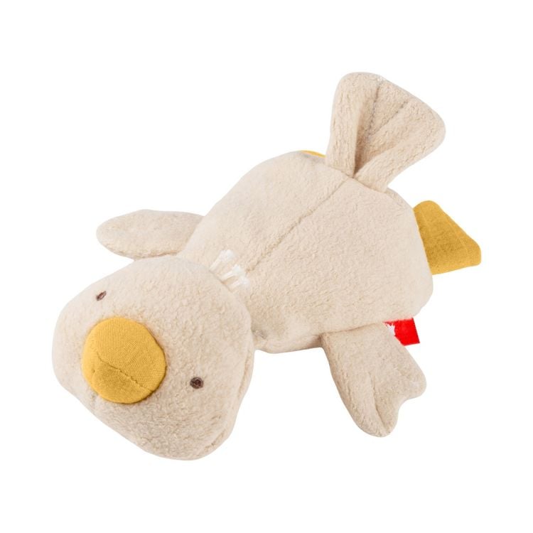 Produktbild: Sigikid 31259 - Knister-Greifling Ente mit Quietsche, 15 cm, Musselin/Teddystoff, sigibaby