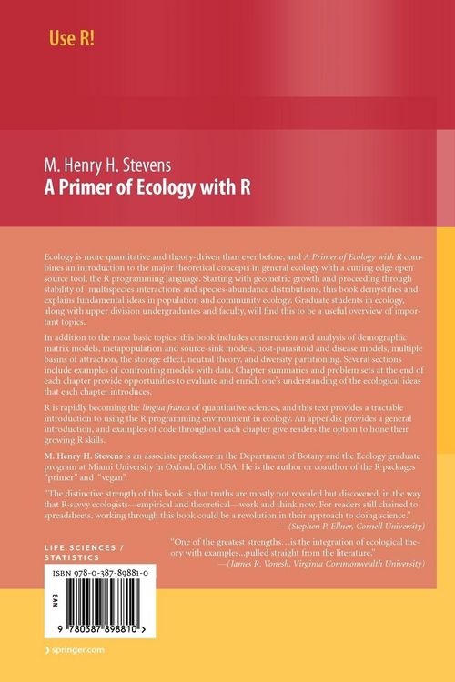 Produktbild: A Primer of Ecology with R
