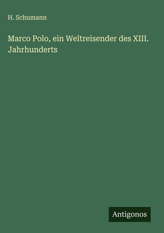 Produktbild: Marco Polo, ein Weltreisender des XIII. Jahrhunderts