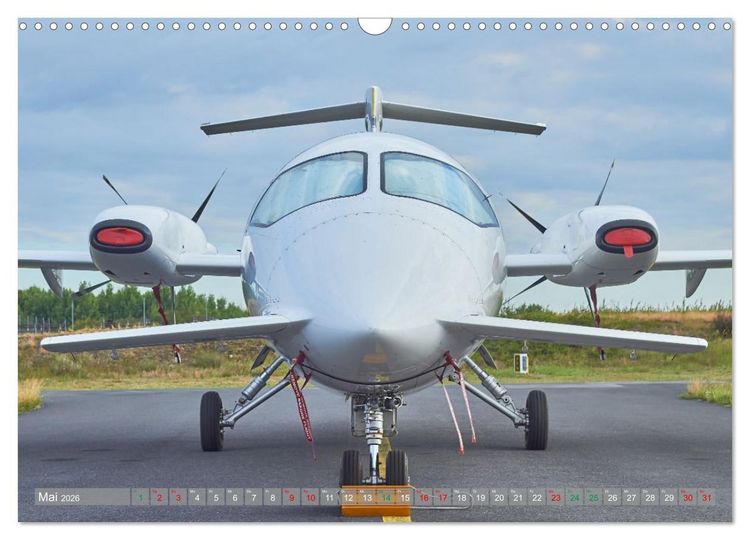 Produktbild: Flugzeuge und Hubschrauber im Portr&auml;t (Wandkalender 2026 DIN A3 quer), CALVENDO Monatskalender