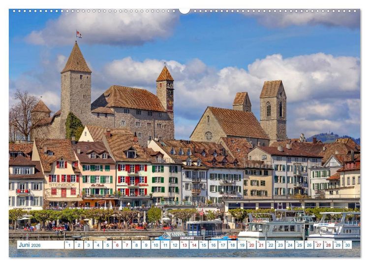 Produktbild: Schweiz - Vom Hochgebirge zu Palmen (hochwertiger Premium Wandkalender 2026 DIN A2 quer), Kunstdruck in Hochglanz
