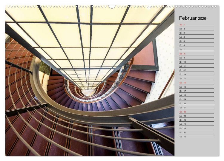 Produktbild: Faszination Treppen (hochwertiger Premium Wandkalender 2026 DIN A2 quer), Kunstdruck in Hochglanz