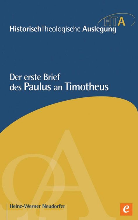 Produktbild: Der erste Brief des Paulus an Timotheus