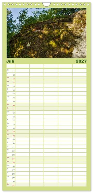 Produktbild: Familienplaner 2027 - Felsenburg Rotenhan mit 5 Spalten (Wandkalender, 21 x 45 cm) CALVENDO