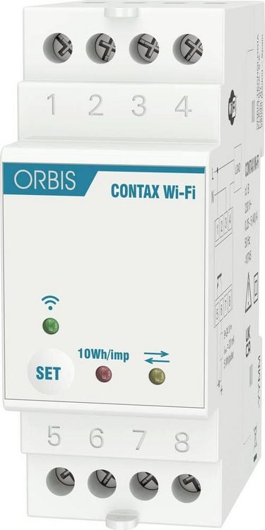 Produktbild: ORBIS Zeitschalttechnik kW-Z&auml;hler OB7010001 Wechselstromz&auml;hler digital 40 A MID-konform: Nein 1 St.