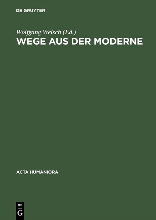 Produktbild: Wege aus der Moderne