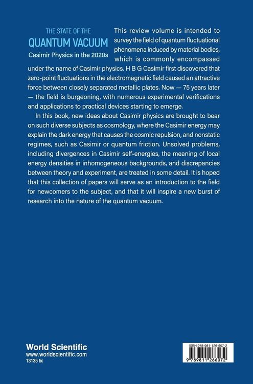 Produktbild: STATE OF THE QUANTUM VACUUM, THE
