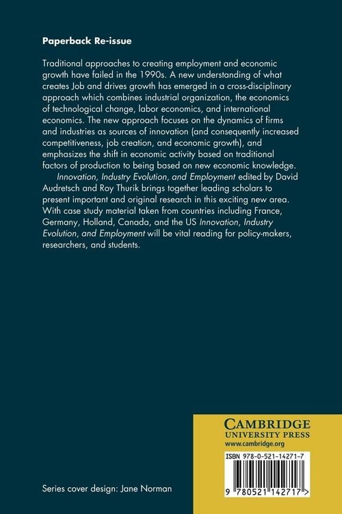 Produktbild: Innovation, Industry Evolution and Employment