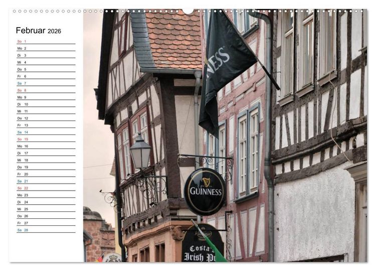 Produktbild: Herrliches Hessen - B&uuml;dingen (hochwertiger Premium Wandkalender 2026 DIN A2 quer), Kunstdruck in Hochglanz