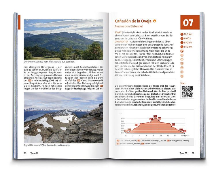 Produktbild: KOMPASS Wanderf&uuml;hrer Patagonien und Feuerland, 55 Touren mit Extra-Tourenkarte
