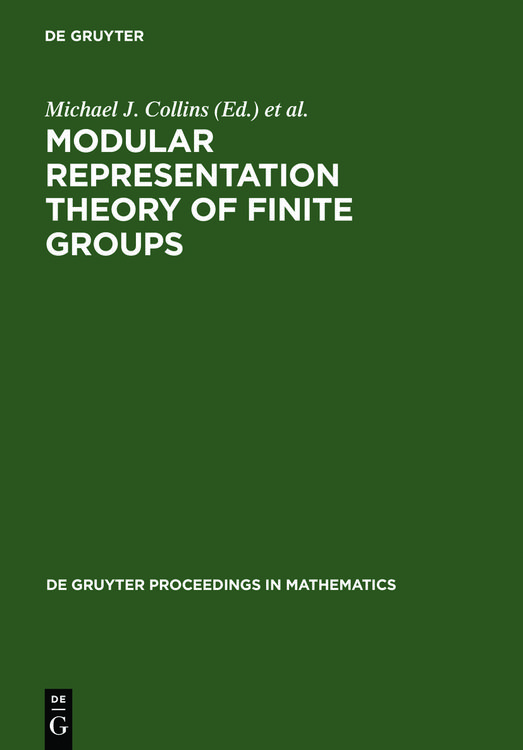 Produktbild: Modular Representation Theory of Finite Groups