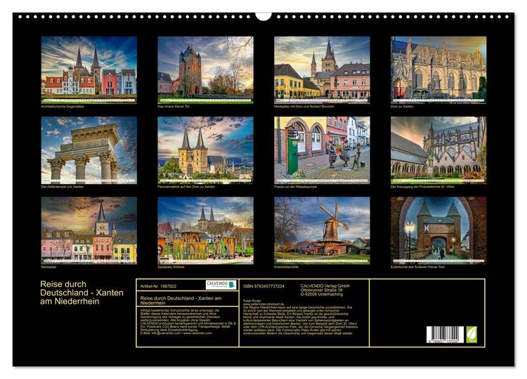 Produktbild: Reise durch Deutschland - Xanten am Niederrhein (Wandkalender 2026 DIN A2 quer), CALVENDO Monatskalender