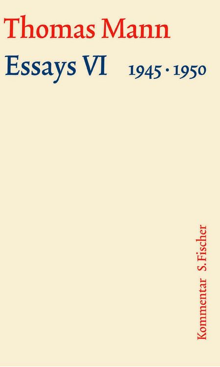 Produktbild: Essays VI 1945-1950