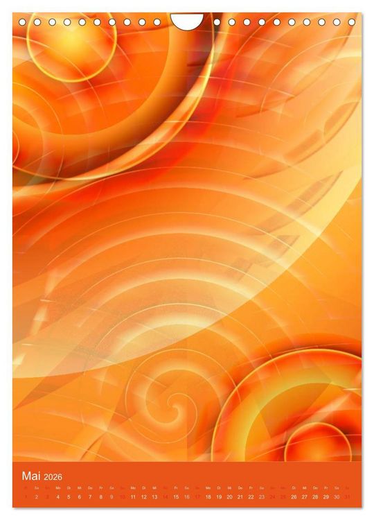 Produktbild: Digitale Kunst - rund und bunt (Wandkalender 2026 DIN A4 hoch), CALVENDO Monatskalender