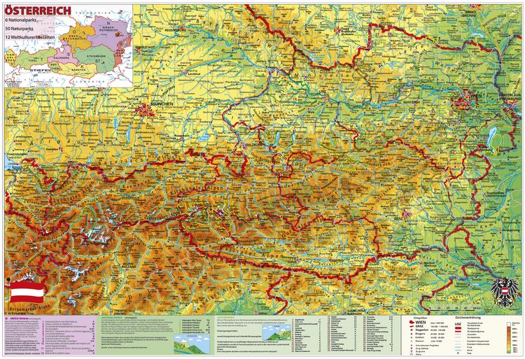 Produktbild: &Ouml;sterreich National- u. Naturparks mit UNESCO Welterbest&auml;tten.