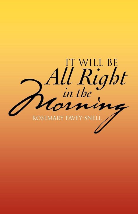 Produktbild: It Will Be All Right in the Morning
